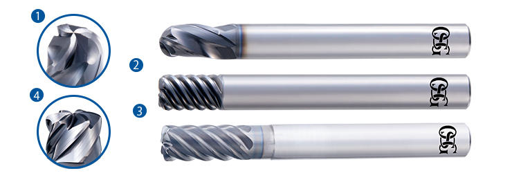 end mills for additive manufacturing features